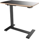 MALMO ELECTRIC MOBILE DESK 700 X 400MM BLACK BASE BLACK TOP