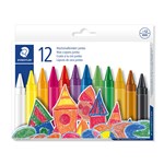 STAEDTLER 229 NORIS JUMBO WAX CRAYONS ASSORTED PACK 12
