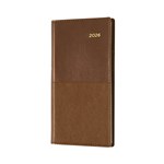 COLLINS VANESSA SLIMLINE 375V90 DIARY WEEK TO VIEW B67 LANDSCAPE TAN