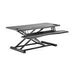 BRATECK GAS SPRING SIT STAND DESK CONVERTER BLACK