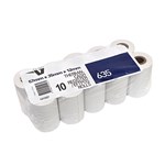 VICTORY 635 PAPER THERMAL ROLL 1 PLY 57 X 35 X 12MM WHITE PACK 10