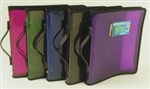 BINDER FMATE A4 3ORING 25MM ZIPPERED WITH HANDLE PURPLE