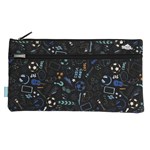 PENCIL CASE SPENCIL 34X17CM 2 ZIP RECTANGLE GOOD VIBES