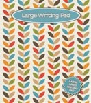 WRITING PAD OZCORP LARGE PAD LEAVES PATTERN 145X195MM 25 SHEETS