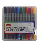 JASART DUAL NIB BRUSH FINELINER SET 24