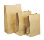 HUHTAMAKI SOS 8 BROWN PAPER BAG SQUARE BOTTOMS 315L X 150W X 102G PACK 250