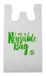 BAGS SINGLET CAPRI 520X280X150MM LGE REUSABLE 36 MICRON WHITE PK100