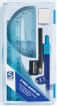 MATHS SET SOVEREIGN 8 PCE STURDY PLASTIC BOX