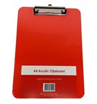 CLIPBOARD GNS A4 ACRYLIC RED