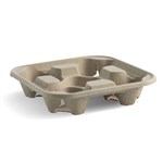 BIOCUP 4 CUP CARRIER TRAY PACK 75