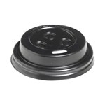 BIOPAK 63MM PS BLACK SIPPER 4OZ LID SLEEVE 50