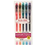 UNIBALL UM120 SIGNO GEL FINE PEN 05MM ASSORTED WALLET 5