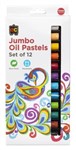 EDUCATIONAL COLOURS OIL PASTELS JUMBO PACK12