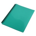 DISPLAY BOOK SOVEREIGN A4 REFILLABLE GLOSS GREEN 20 PAGE