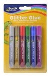 GLUE BOSTIK 10ML GLITTER ASST PK6
