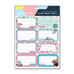 NAME LABELS SCHOOL BUZZ 16X23CM 16 LABELS PER SHEET GIRL ASST DESIGNS