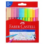 FABERCASTELL CONNECTOR PENS ASSORTED PASTEL  NEON PACK 12
