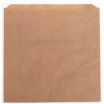 PAPER BAG NO 3 FLAT STRUNG WRAP BROWN 240MM X 200MM PACK 500
