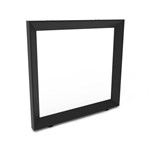 RAPIDLINE INFINITY LOOP RETURN LEG 750 X 105 X 695MM BLACK SINGLE LEG