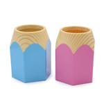 DELI 9145 PENCIL SHAPE PEN CUP 89 X 79 X 106MM