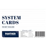 DELI RULED SYSTEM CARDS 210GSM 125 X 200MM WHITE PACK 100