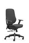VESPA SYNCHRO MESH BACK CHAIR WITH ARMS BLACK