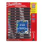 SHARPIE CREATIVE WATERBASED ACRYLIC MARKERS BULLET TIP ASSORTED COLOURS PACK 12