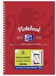 OXFORD NOTEBOOK B5 SCRIBZEE APP COMPATIBLE RED 120 PAGE