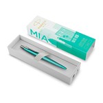 PARKER JOTTER BALLPOINT PEN ICON MIAMI TURQU CHROME TRIM GIFT BOX