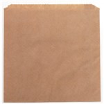 PAPER BAG NO 2 FLAT STRUNG BROWN 240MM X 165MM PACK 500