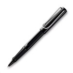 LAMY SAFARI ROLLERBALL PEN MEDIUM TIP SHINY BLACK