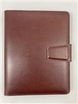 OZCORP J40 JOURNAL ORGANISER A5 SOFT COVER CHOCOLATE  PEN