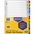 MARBIG INDEX DIVIDER MANILLA 120 TAB A4 ASSORTED