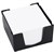 ITALPLAST MEMO CUBE HOLDER WITH PAPER BLACK