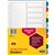 MARBIG DIVIDER PP 10TAB A4 ASSORTED