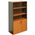 YS DESIGN OXLEY HALF DOOR STATIONERY CUPBOARD 900 X 450 X 1800MM BEECHIRONSTONE