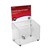 DEFLECTO 66601 BALLOT BOX LOCKABLE WITH HEADER LANDSCAPE A5 CLEAR