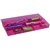 ITALPLAST DRAWER TIDY 8 COMPARTMENT TINTED PINK