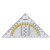 CELCO 2IN1 SET SQUARE AND PROTRACTOR 140MM CLEAR