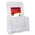 DEFLECTO 77001 STANDARD BROCHURE HOLDER SINGLE TIER A4 CLEAR