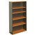 OXLEY 5 SHELF BOOKCASE 900 X 315 X 1800MM BEECH IRONSTONE