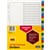 MARBIG DIVIDER PP 20TAB A4 ASSORTED