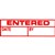 XSTAMPER CXBN 1534 PREINKED MESSAGE STAMP ENTEREDDATEBY 42 X 13MM RED
