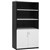 YS DESIGN OXLEY HALF DOOR STATIONERY CUPBOARD 900 X 450 X 1800MM WHITEIRONSTONE