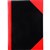 CUMBERLAND 43113 BLACK AND RED NOTEBOOK GLOSS COVER A4 200 LEAF
