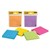POSTIT 4490SSMX SUPER STICKY NOTES 90 SHEETS PER PAD 101 X 101MM ASSORTED NEON AND ULTRA