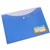 BANTEX DOCUMENT FOLDER BUTTON CLOSURE A4 BLUEBERRY