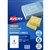 AVERY 936004 J8565 SHIPPING LABEL FROSTED INKJET 8UP CLEAR PACK 25