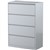 STEELCO LATERAL FILING CABINET 4 DRAWER 1320 X 915 X 463MM SILVER GREY