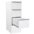 STEELCO FILING CABINET 4 DRAWER 470 X 620 X 1320MM WHITE SATIN